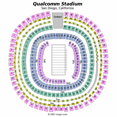 morninglines com qualcomm stadium seat chart